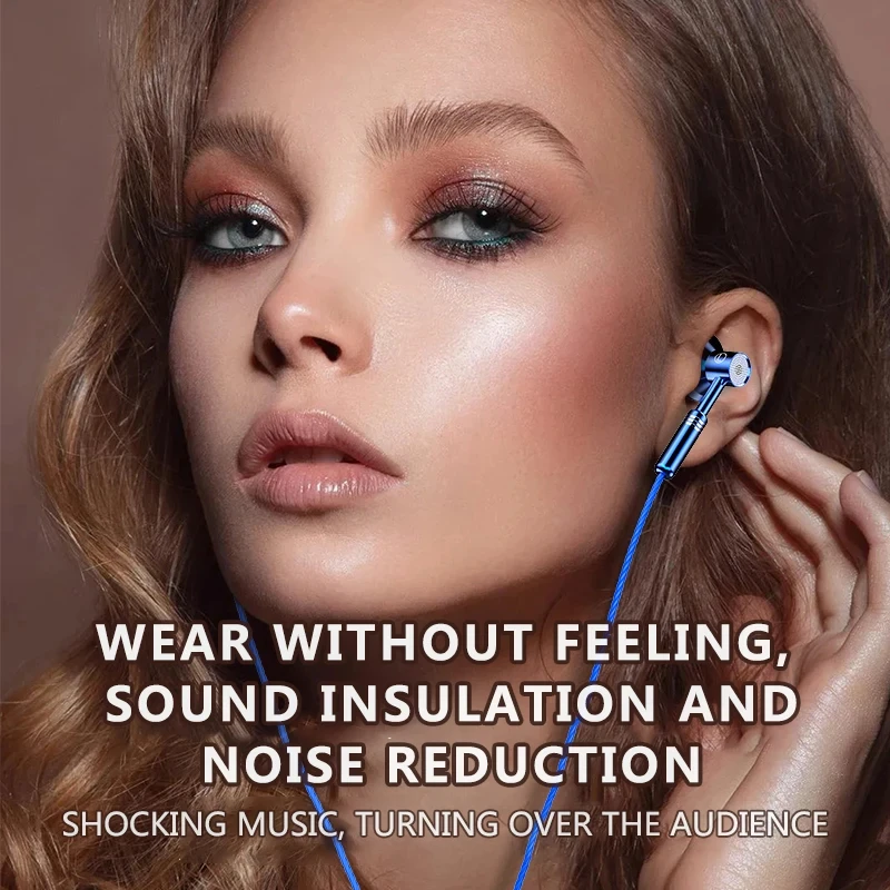 Waterproof DAC 9D HiFi Stereo Bass Earbuds Sports Type C 3.5MM Wired Headphone With Mic Headset for Samsung S24 iPhone 15 Xiaomi