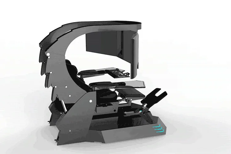 Hot Selling Esports Chair J20 Veryon Gaming Chair Recliner Gaming Pod With Separate Heat Massage And Support 3 Monitors INGREM