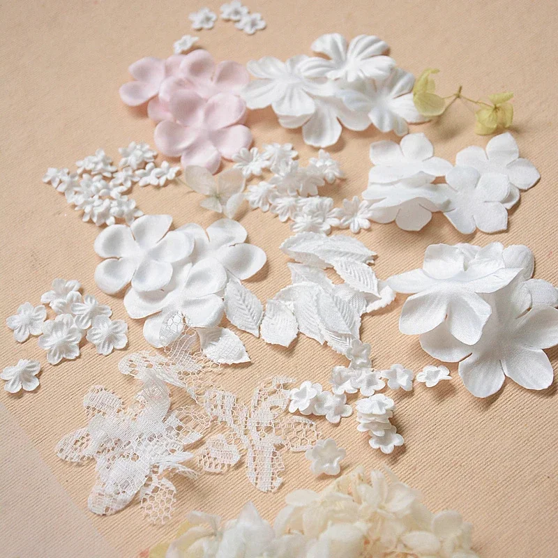 100PCS Hot Flower Wedding Accessories DIY Manual Headgear Petal Material Three-dimensional Crumpling Flower RS2612