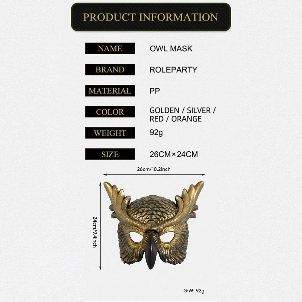 Masque de hibou réaliste, plumes détaillées, Costume de Cosplay d'animal en Latex, masque de fête d'halloween, masque de prédateur d'oiseau de forêt pour enfants et adultes