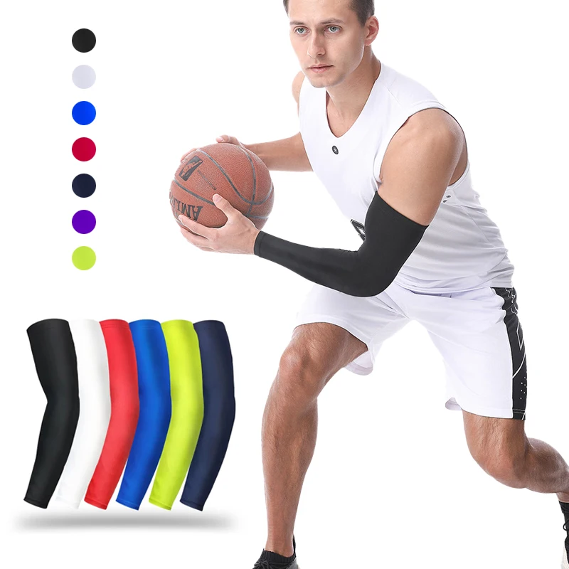 

1 пара быстросохнущих УФ-защитных баскетбольных нарукавников для езды на велосипеде, бадминтона, тенниса, скалолазания, спортивных нарукавников для фитнеса