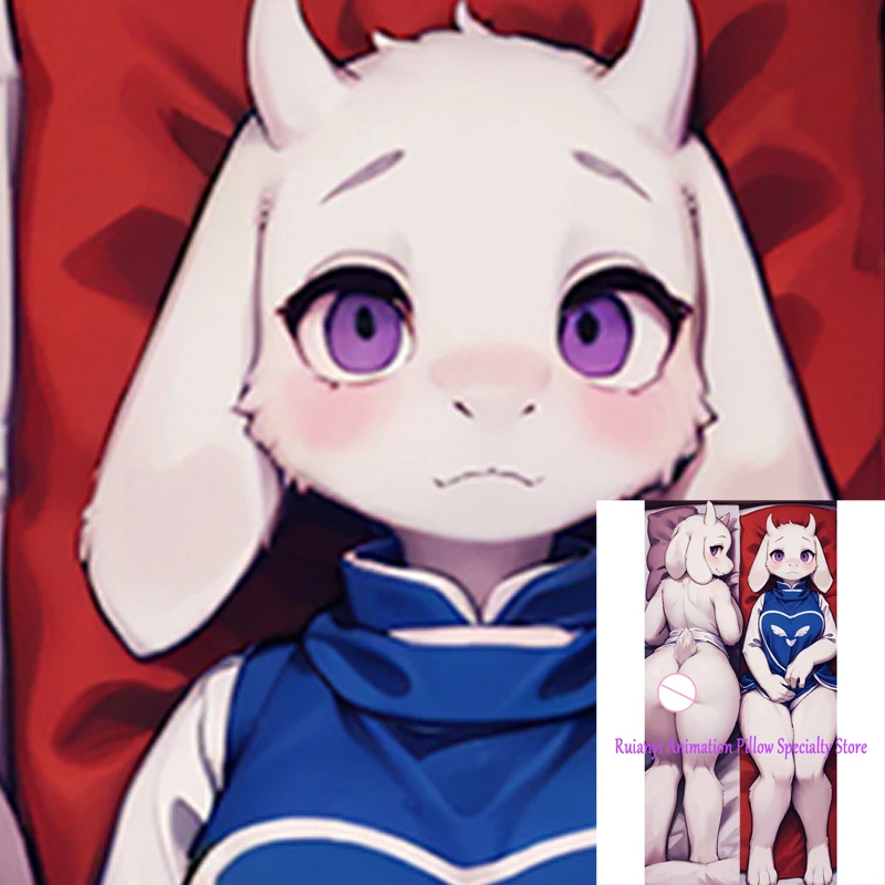 

Dakimakura Anime Pillow Cover Toriel Double Sided Print 2-Side Print Pillowcase Body Decoration