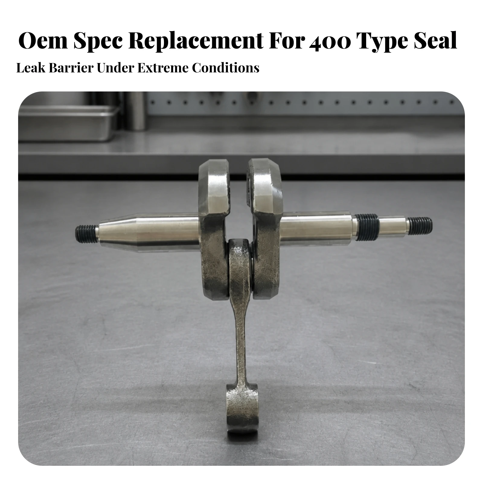 Crankshaft Assembly Enduring Replacement Crankshaft Connecting Rods Vibration-Reducing Hardware Heavy-Duty for Mechanics