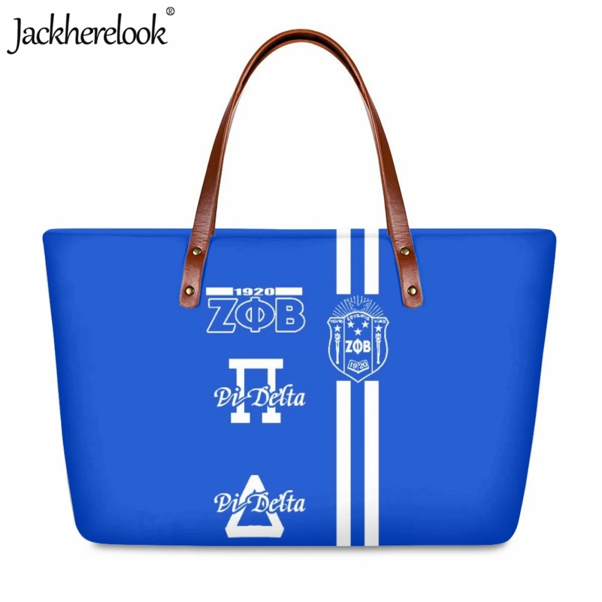 Jackherelook Women Shoulder Bag Hot Zeta Phi Beta Sorority Design Fashion New Handbag Travel Beach Bag Ladies Classic Tote Bag