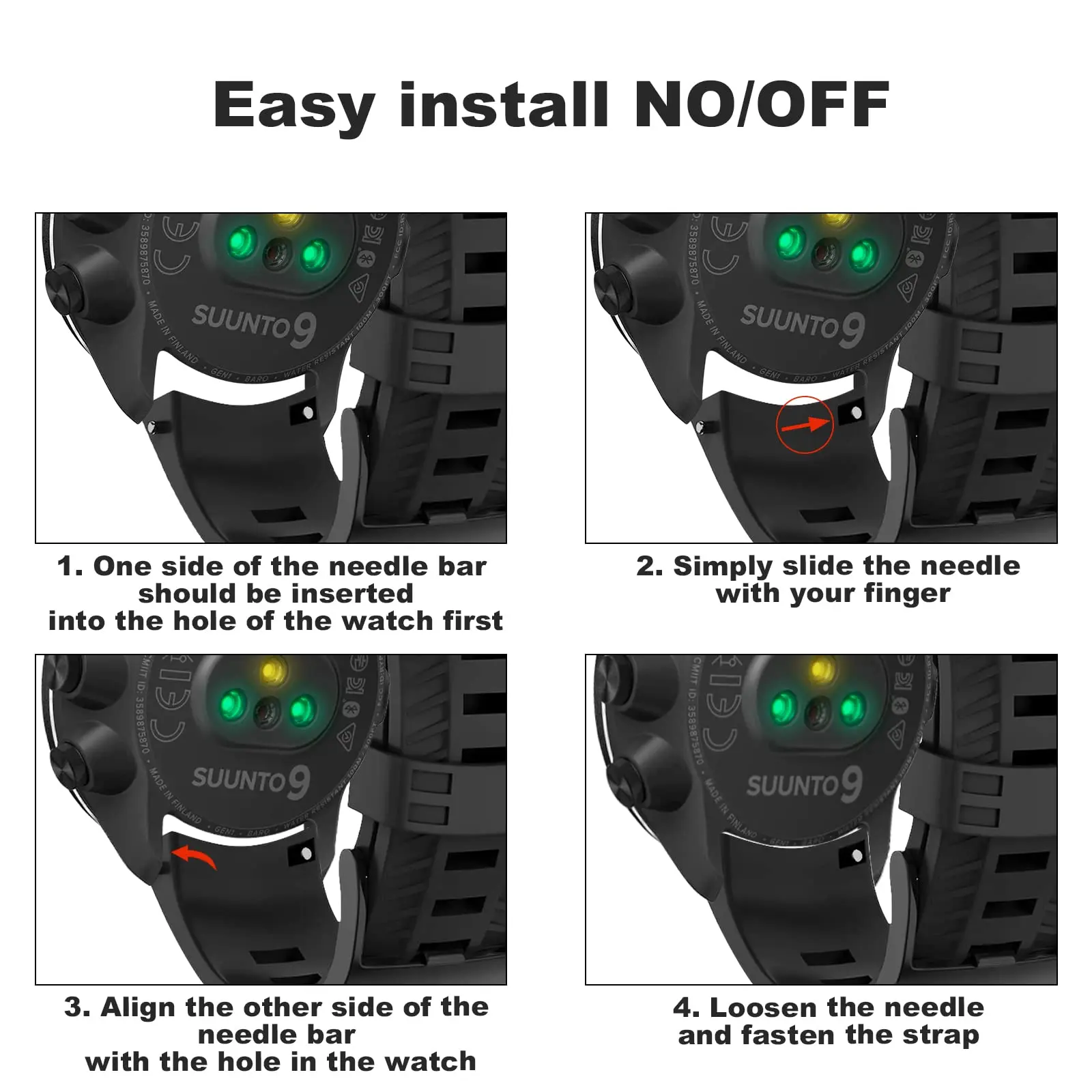 YAYUU cinturino in Silicone per cinturino Suunto 9 Spartan Sport da polso HR Baro Smart cinturino da polso di ricambio