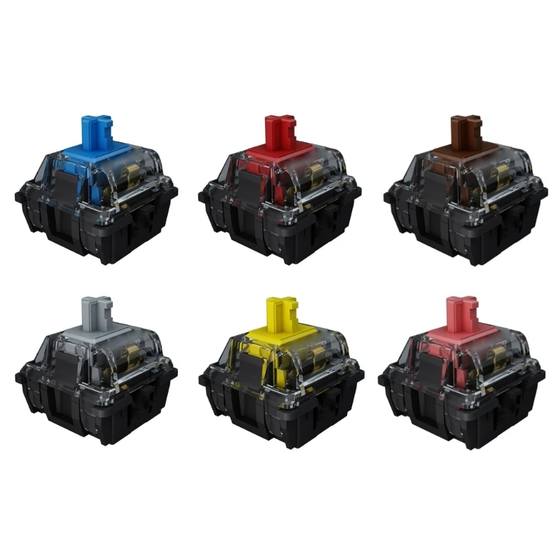 

1PC Gateron Black Crystal V2 Switches Mechanical Keyboard MX 3pin Switches for MX Mechanical Keyboard Support 3 pin RGB