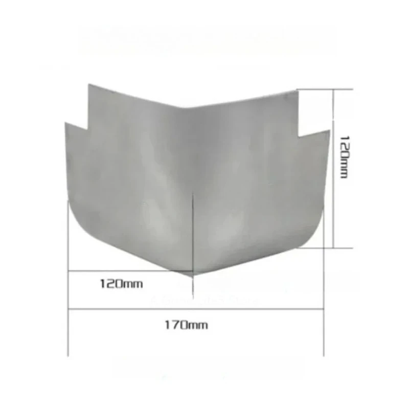 1x Truck Small Van Protective Corners Compartment Container Car Box Aluminum Wrap Angl Refrigerated Auto Aluminum Rounded Corner