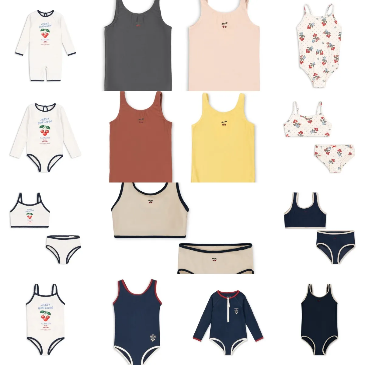 

26 Summer New Cherry Baby Kids Girls Swimsuit Swimwear Cute Lace Print Ruffle Princess One-pieces Children Bikinis Set Monokini