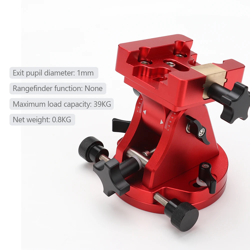 Equatorial Mount Base with Dovetail Slot 39kg High Load Capacity Latitude Adjustment Anti-Detachment Design for Astronomical Use