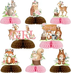 Woodland Animals Party Supplies, Honeycomb Centerpieces, Table Decor, Forest Animal Theme, Baby Shower