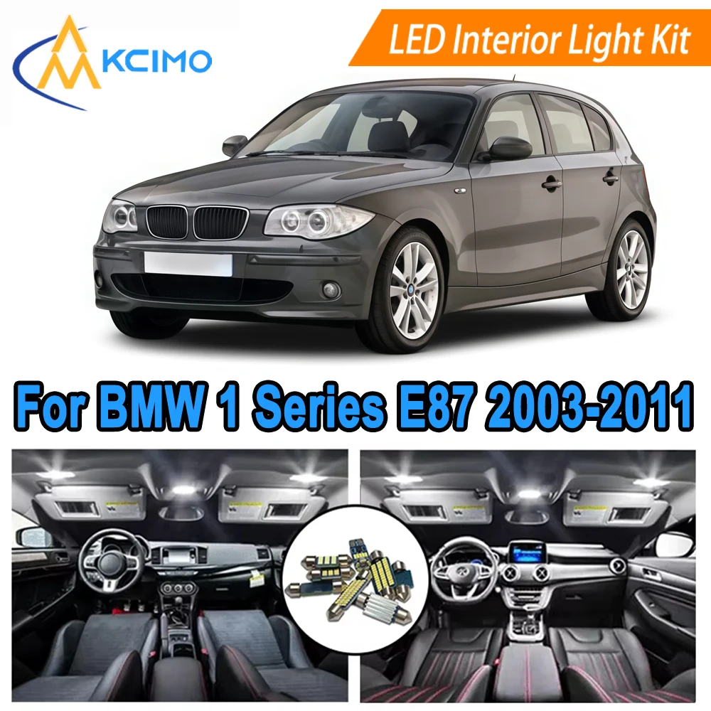 

Interior Light Bulb Kit For BMW 1 Series E87 E81 E82 (2003-2011) Dome Map Door​ Light Bulb Replacement Car Interior Lights