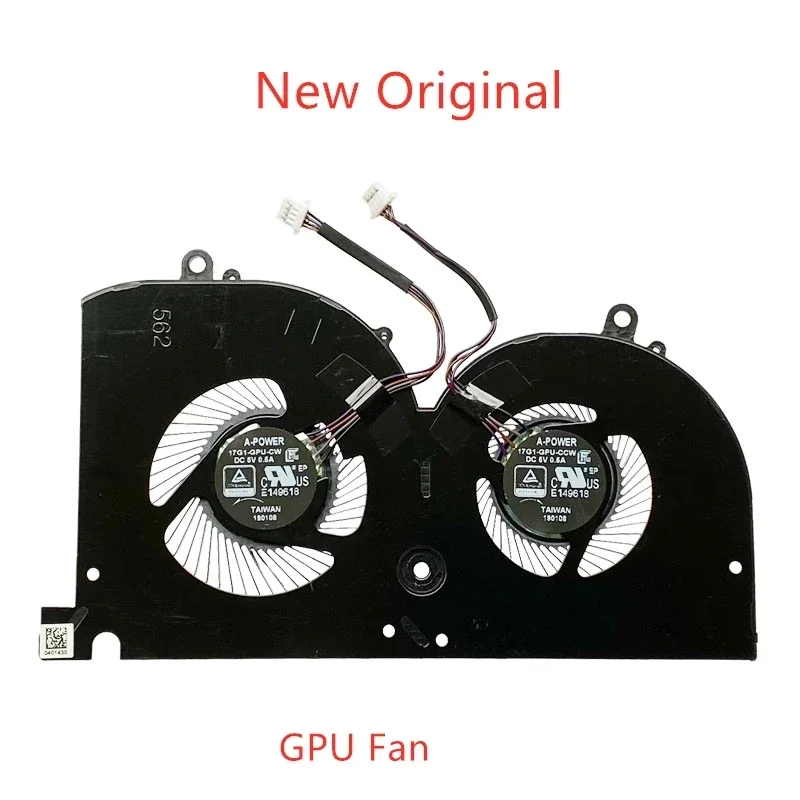 Nuovo Originale CPU Del Computer Portatile GPU Ventola Di Raffreddamento Per MSI 17G1 GS75 PS75 WS75 Ventola MS-17G1 MS-17G2 MS-17G3 Ventola BS5005HS-U3I DC5V