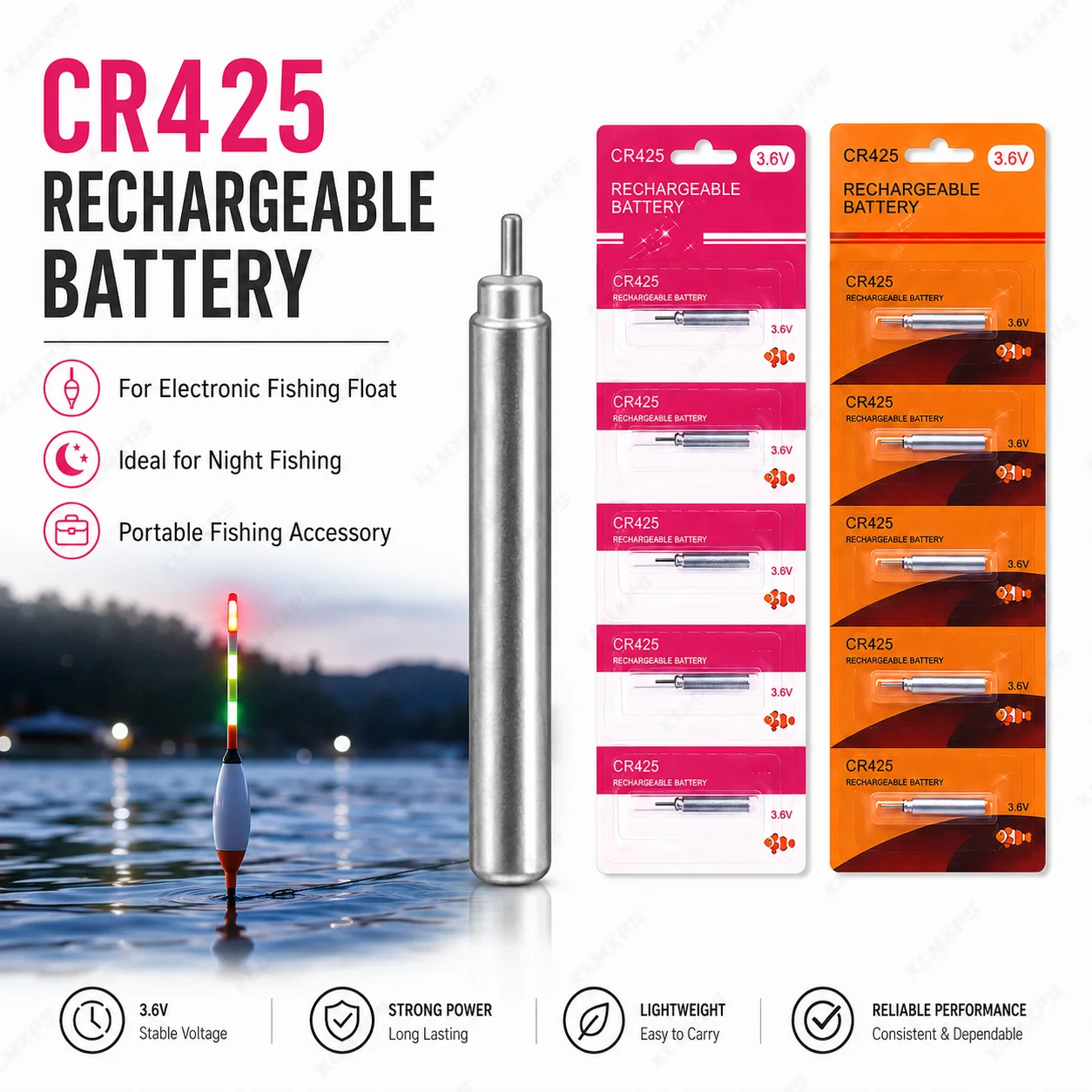Akumulator CR425 do elektronic – Fish Finder Charger recenzja i cena