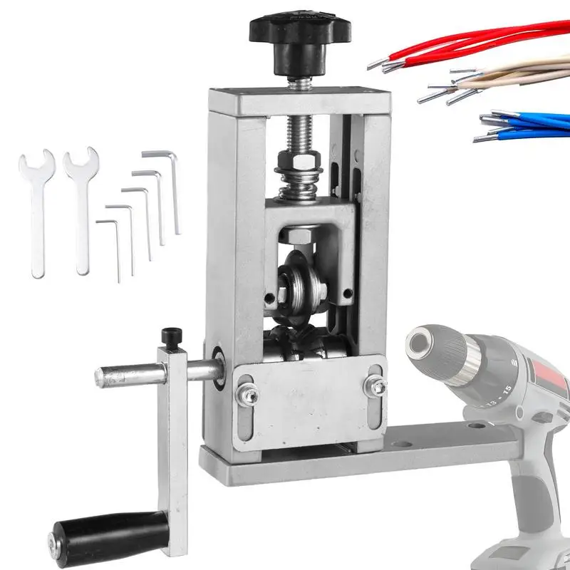 Manual Wire Stripping Machine Cabo de Cobre Peeling Sucata de Liga de Aço Furadeira Elétrica Stripper Máquina para Cabo 120 mm