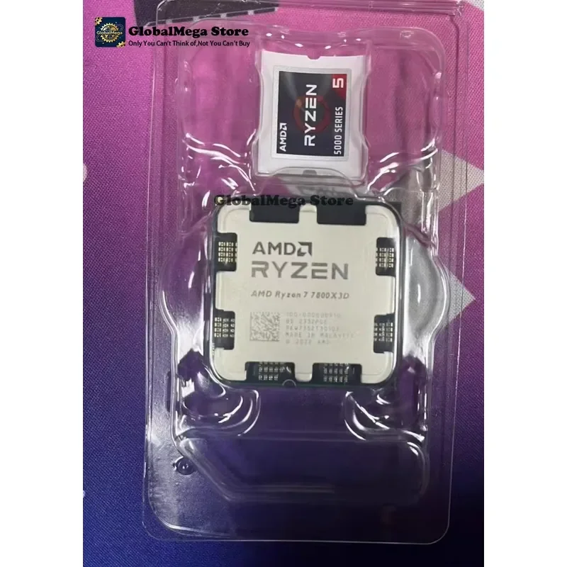 2026 Latest AMD Ryzen 7 7800X3D Desktop CPU AM5 Socket 8 Core 16 Thread Gaming Processor with Integrated Graphics OEM
