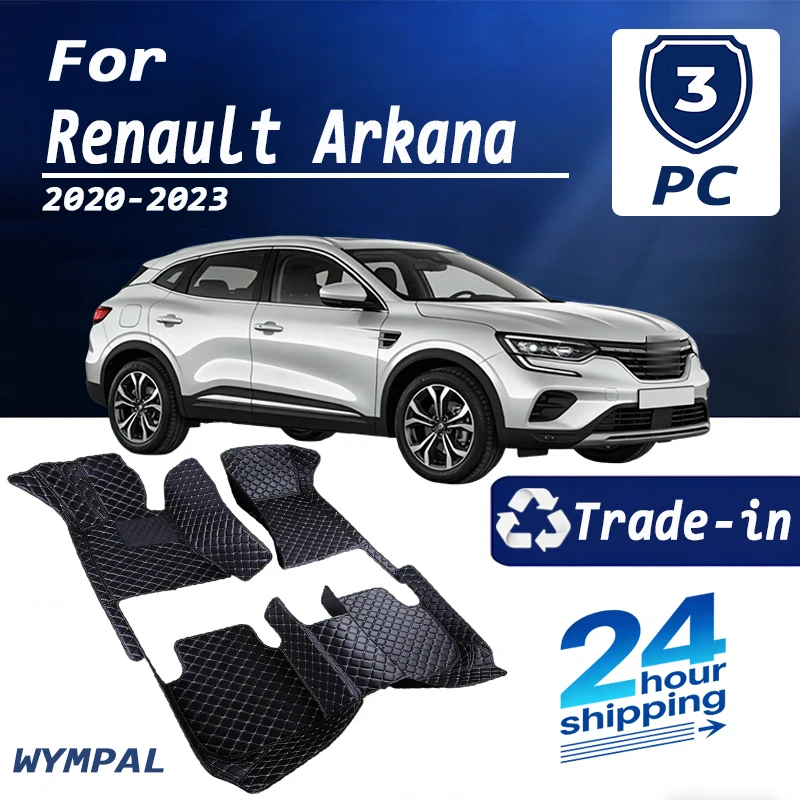 Car Floor Mats For Renault Arkana Samsung XM3 2020 2021 2022 2023 5seat Waterproof Pads Car Mats  Carpet Car Accessories