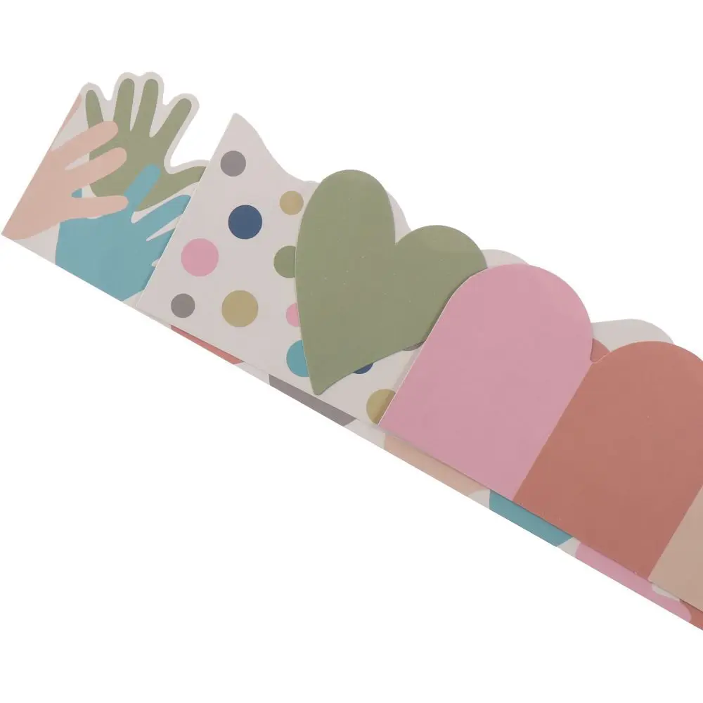 Decalques de parede 91.8 pés quadro de avisos borda autoadesiva estilo boho guarnição quadro de avisos colorido placas de avisos de parede