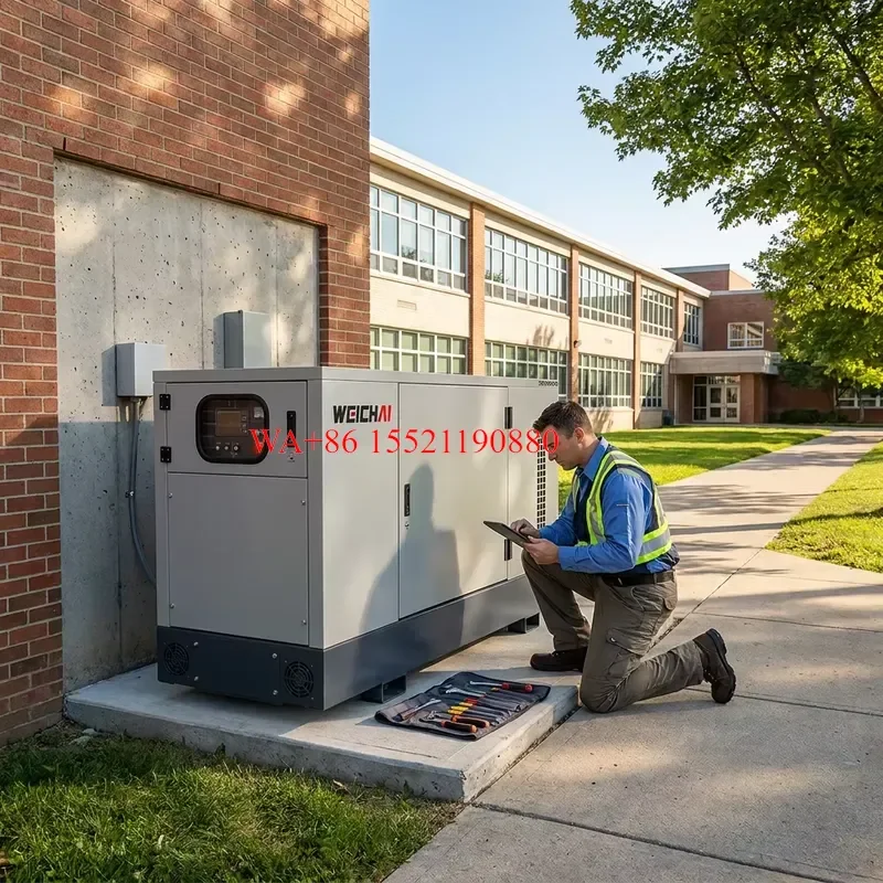WMWMNU for Weichai 20kva 16kw Silent Diesel Generator 3 Phase 400/230V 50Hz Auto Start Enclosed for Home Farm Outdoor Sports