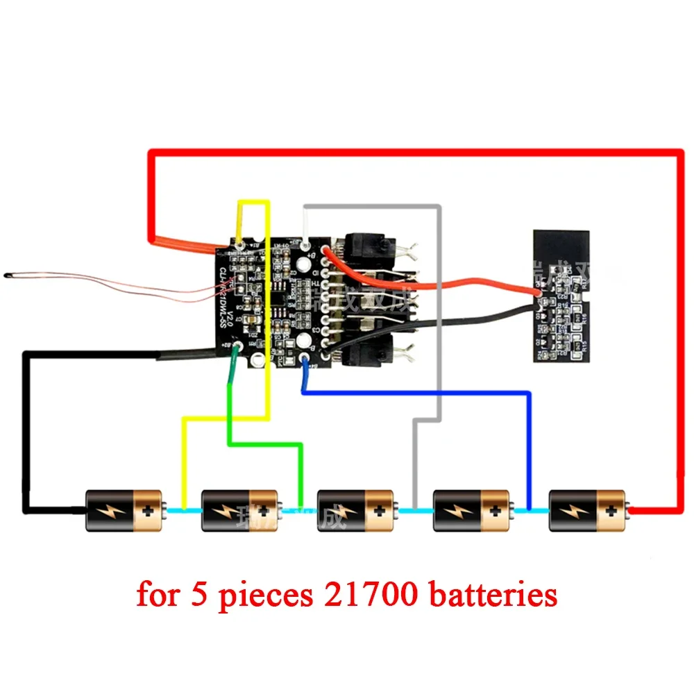 Power Tool Lithium Battery Charging Protection Circuit Board PCB for Dewalt 18V 20V 21700 Li-ion Battery BMS Control Motherboard