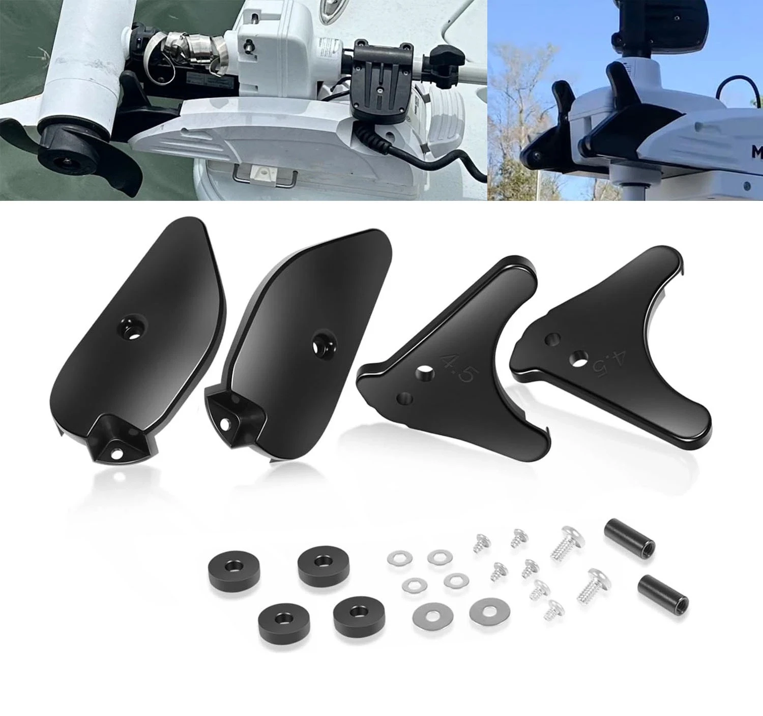 2017年以降のminn-kota-terrovaおよびriptide-terrova-112-lb用のトローリングモーターランプ＆スキッドプレートコンプリートキット-推力-36v-bluetooth搭載