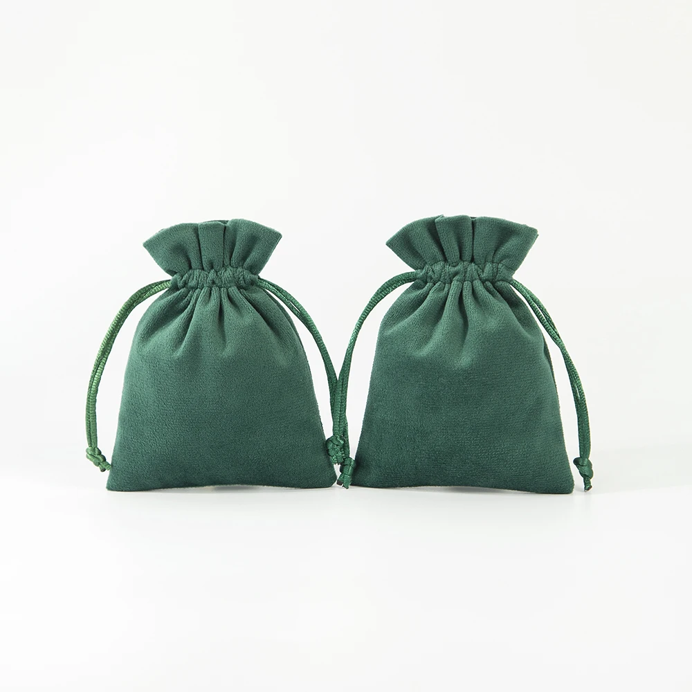 10pcs Velvet Anime Jewelry Organizer Small Gift Bags Drawstring Packaging Pouch For Women Rings Earrings Keychain Wedding Favor