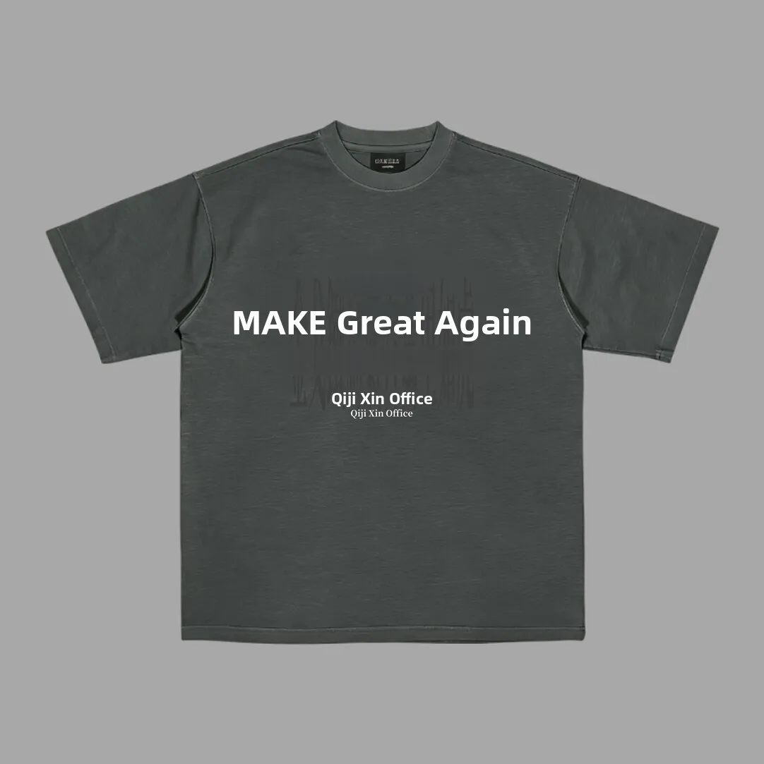 Pure Cotton round Neck T-Shirt Office Fun Text History Figure Print Casual Breathable Spring Summer Autumn Unisex Tee