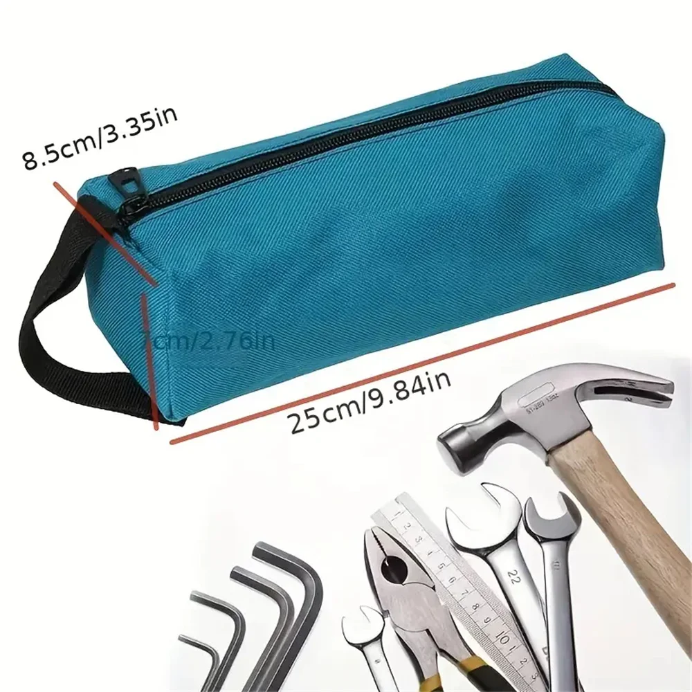 A Small Oxford Cloth Handheld Tool Bag Hardware Tools Multifunctional Storage Bag Mini Repair Tool Kit