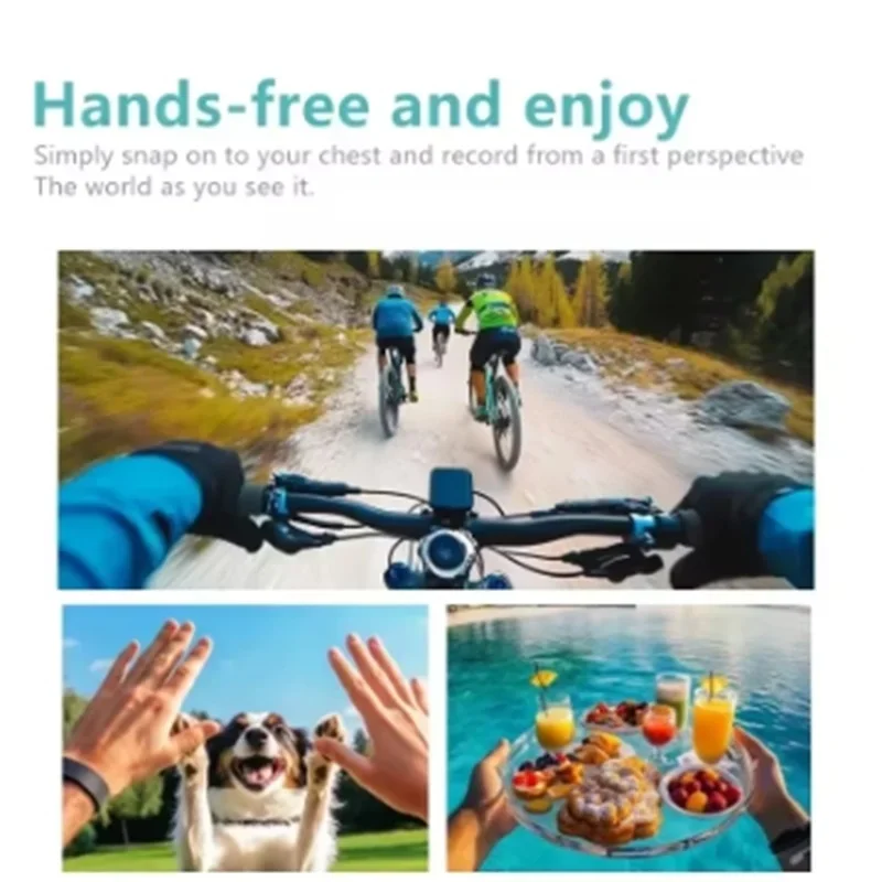 2,7 K Mini Wifi cámara deportiva Dash acción Moto profesional Cat 1080P pequeña motocicleta ciclismo Video Bodycams 180 °   Cámara de lente giratoria