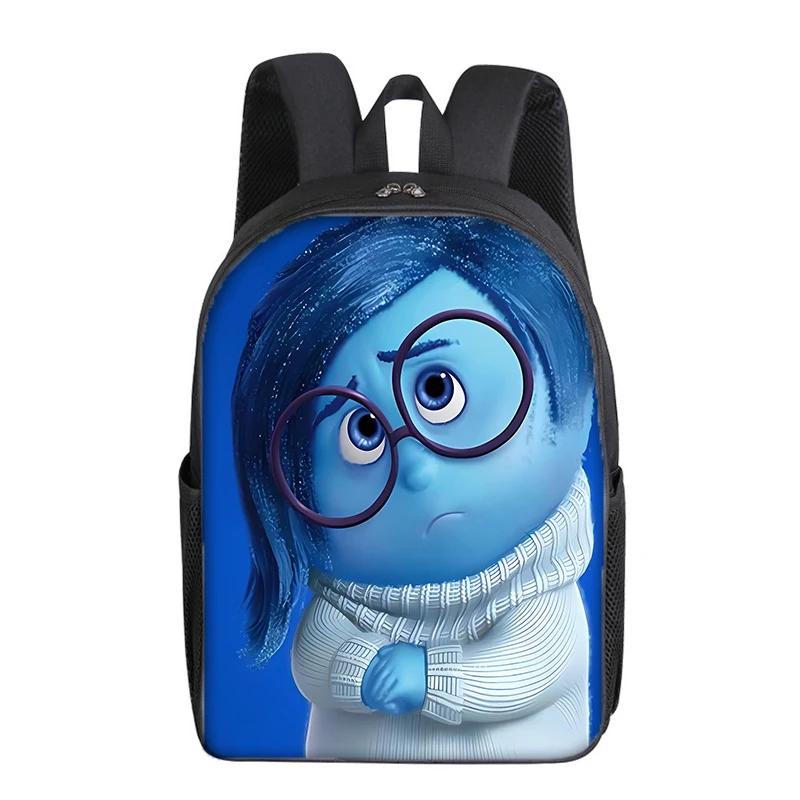 16 Inch Disney Inside Out Kids Backpacks Cartoon Anime Joy Sadness Rucksack Student BookBags School Bags Children Knapsack Gift