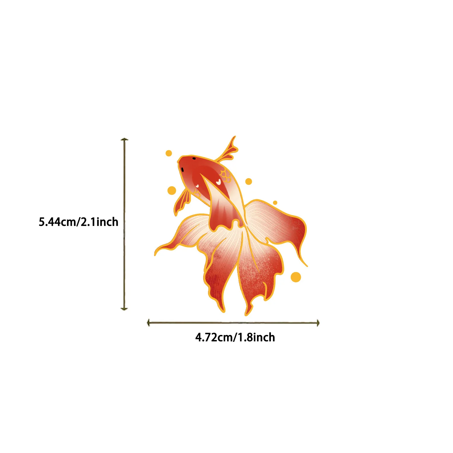 10/50 Uds nuevo pez Koi estampado en caliente pegatinas de bendición propicia juguete de Graffiti de dibujos animados DIY taza de agua monopatín calcomanías impermeables