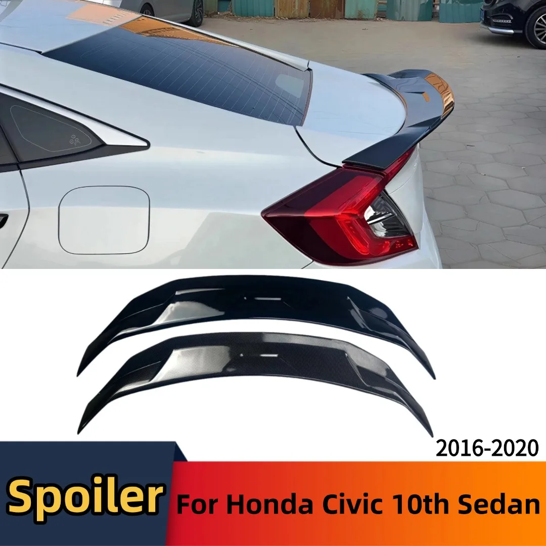 

Rear Sport Wing Trunk Spoiler Airfoil For Honda Civic 10th Gen Sedan 2016-2020 Air Dam Deflector Trim Tuning Styling Accessories