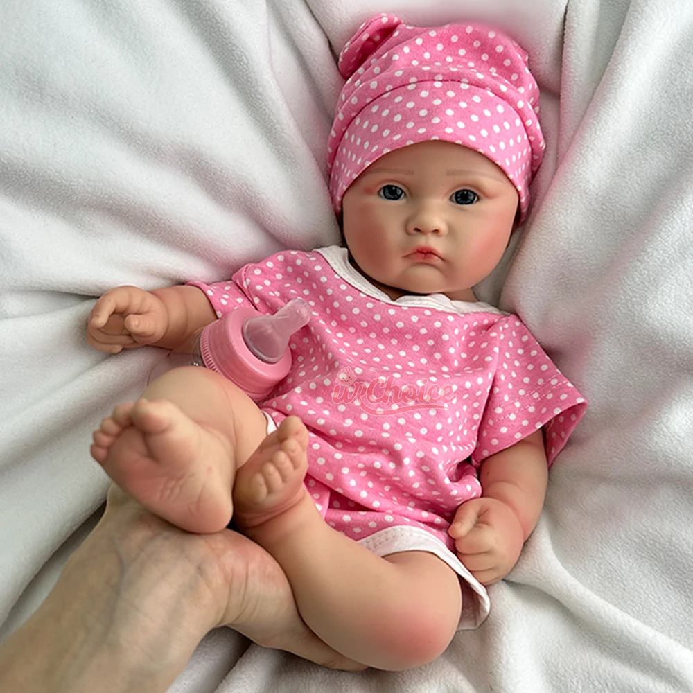 18 بوصة كاملة ناعمة الجسم واقعية السيليكون ولد من جديد طفل فتاة الأوردة المرئية فتح فم دمية للإعلان والتصوير الفوتوغرافي للمنتجات