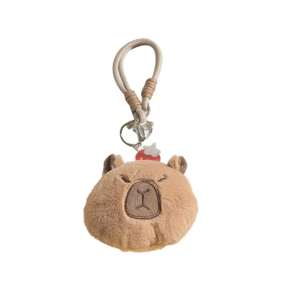 Zipper Plush Capybara Zero Wallet Strawberry Tangerine Anime Small Purse Doll Korean Style Kids Portable Pouch Gifts