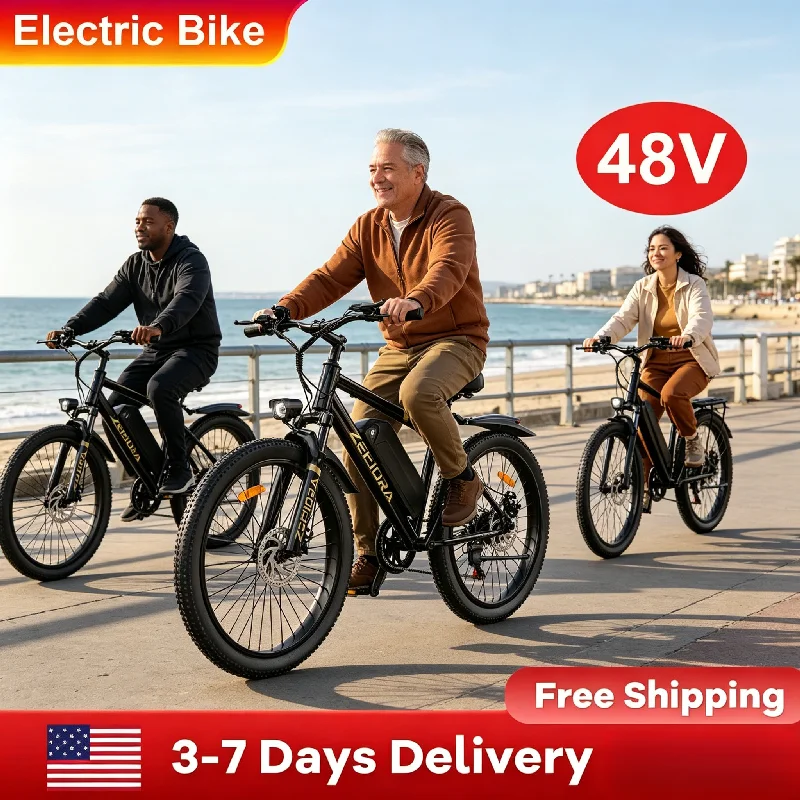 All-Terrain Mountain Electric Bike, UL2849 Safety Certified,Crafted by Leading Manufacturer, Free US Local Warehouse Shipping