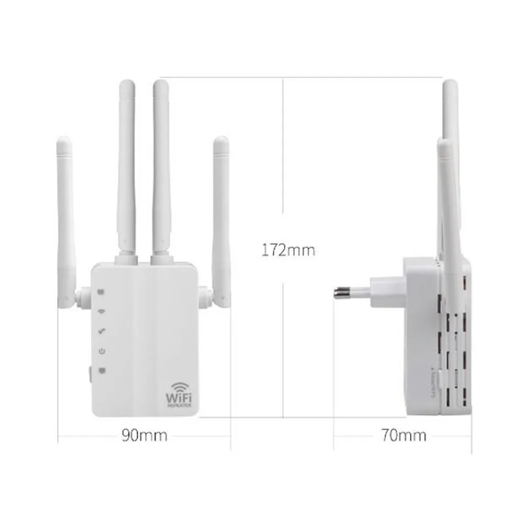 Amplificador de señal WIFI de 1200Mbps, repetidor inalámbrico Rnage Exteender con puerto Ethernet, 2,4G, 5G, banda Dual, Internet Amplifi