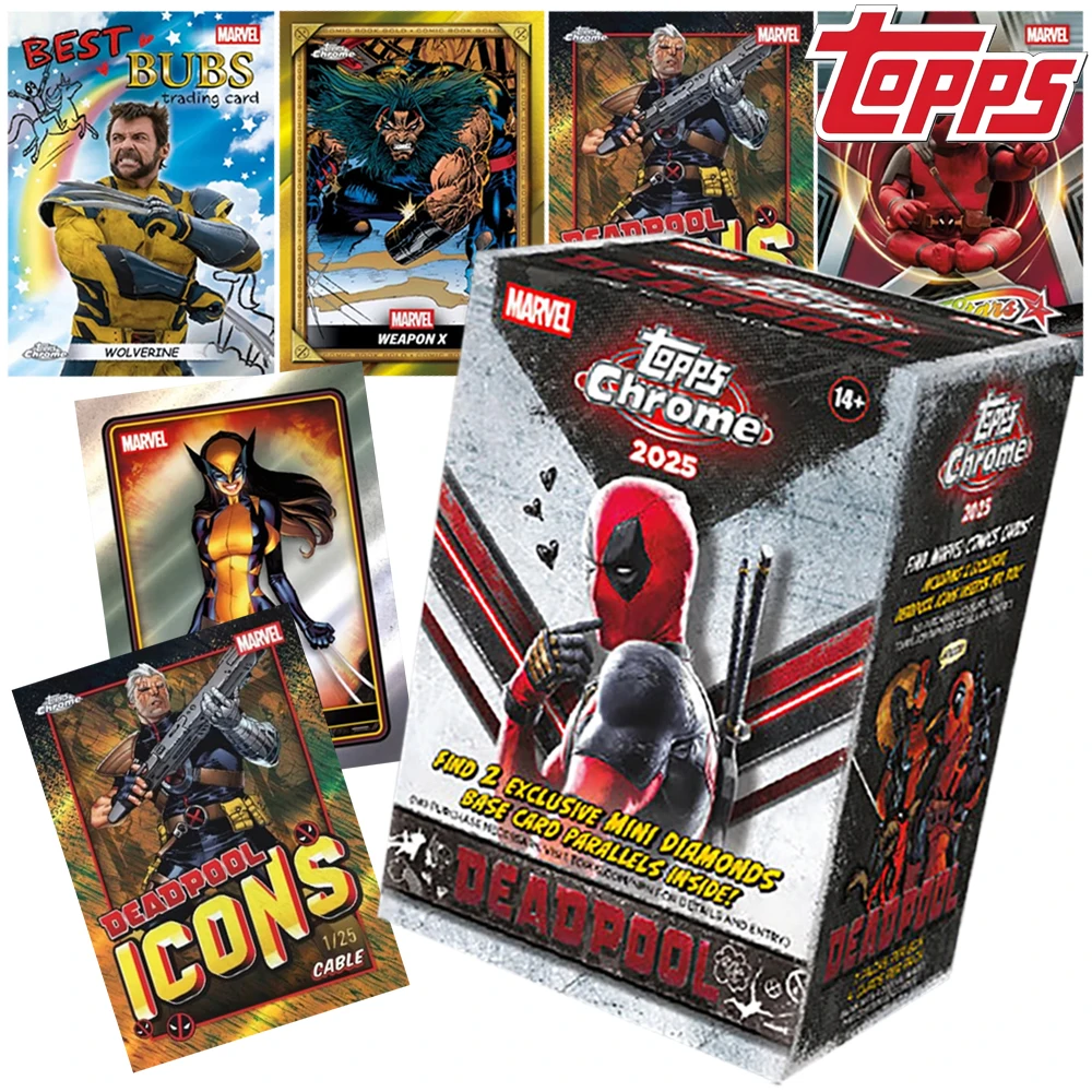 

Genuine 2025 Topps Chrome Value Deadpool Collection Card Popular Handsome American Classic IP Character Limited Edition Card Toy