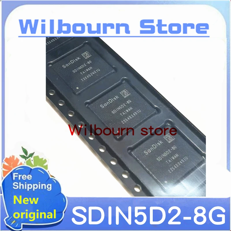 

5PCS/LOT SDIN5D2-8G SDIN5D2 BGA New original