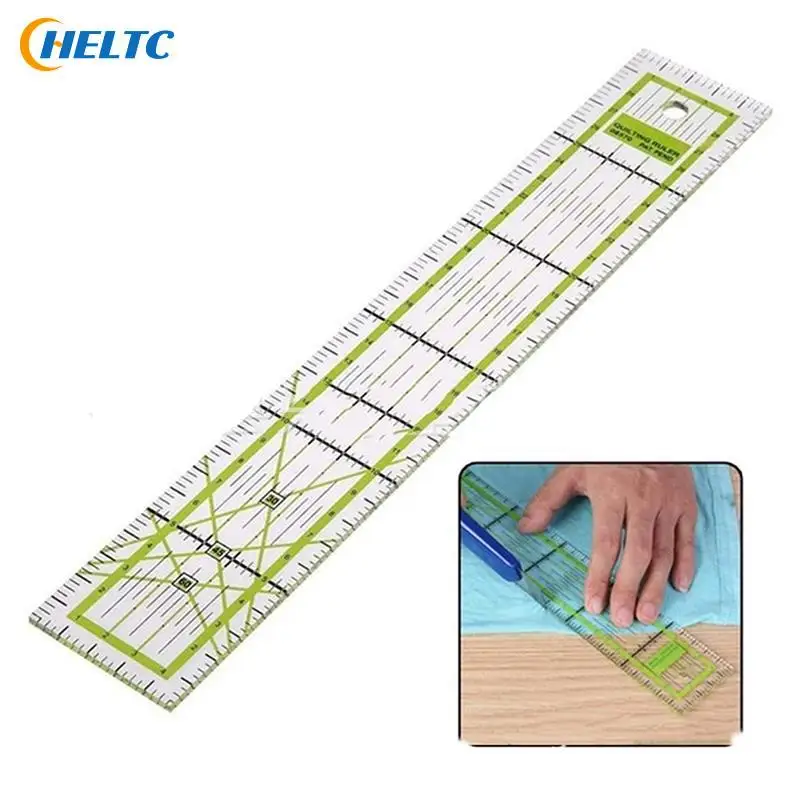 Clear Sewing Ruler Double-color Ruler Patchwork Feet Tailor Yardstick Quilting DIY Sewing Tool DIY Dedicated Patchwork Accessory