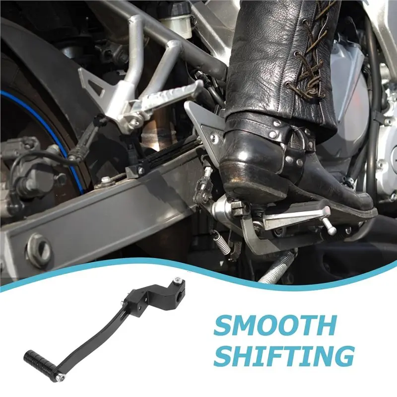 Gear Shifter And Reverse Lever For Motorcycle Aluminum Alloy Dirt Bike Shift Pedal Black Motorbike Gear Change Control Unit