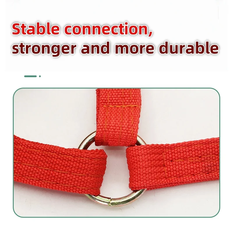 حبال طوق الثور الأحمر القابلة للتعديل للخيول والماشية #5