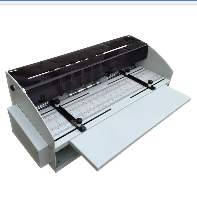 Desktop 3in1 H500 470mm Multi Function Automatic Electric Perforator Scorer Cutting Paper Creasing Perforating Machine