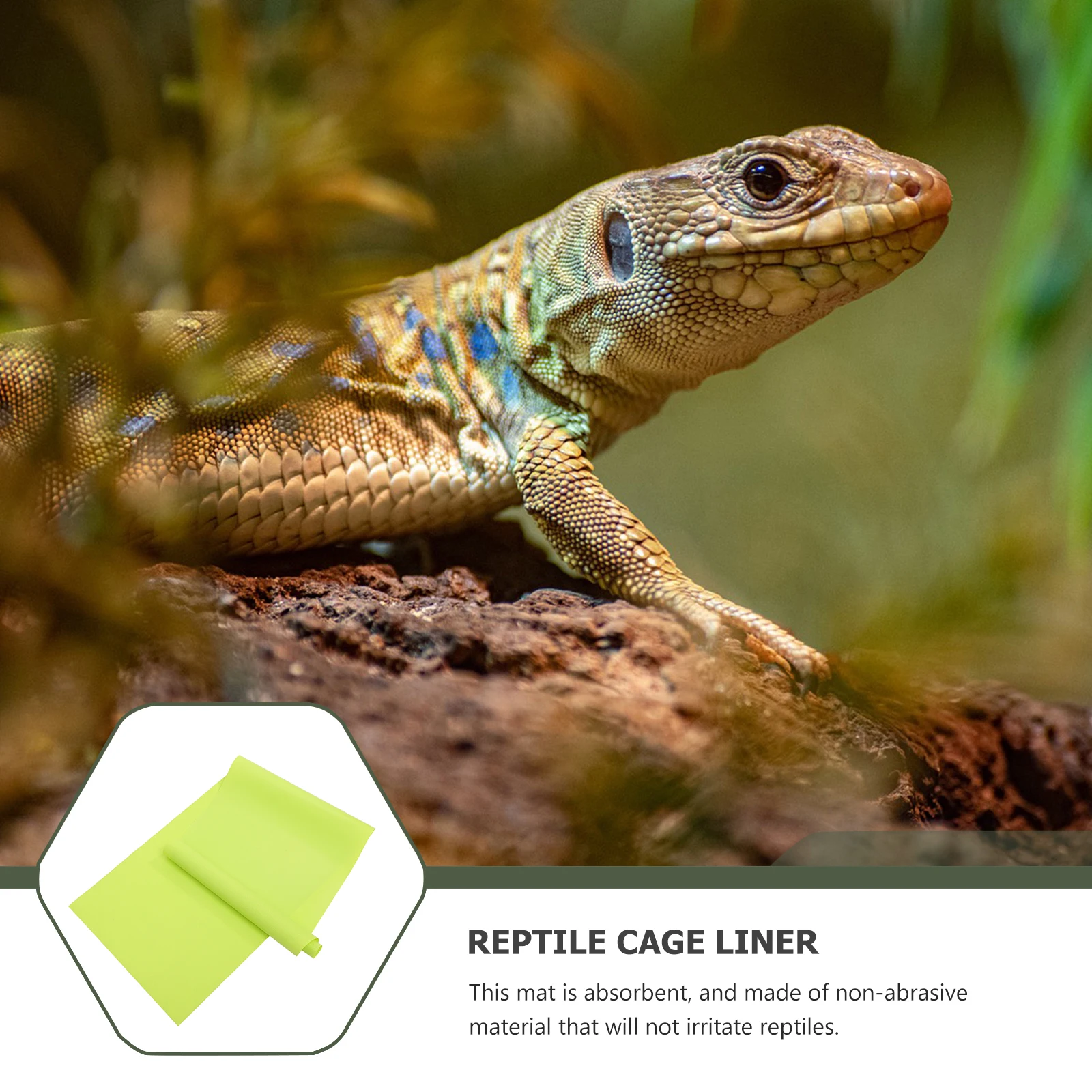 

2pcs EVA Reptile Mats Bearded Dragon Gecko Waterproof Tank Accessories Durable Substrate Non Slip Floor Bedding