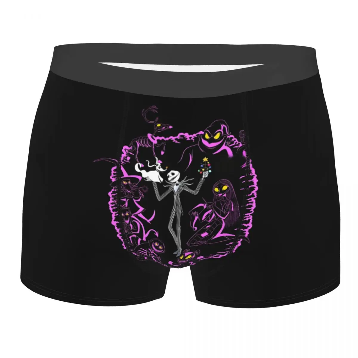 

Custom Fashion Jack Skellington Boxers Shorts Panties Men's Underpants Breathable Nightmare Before Christmas Briefs Underwear