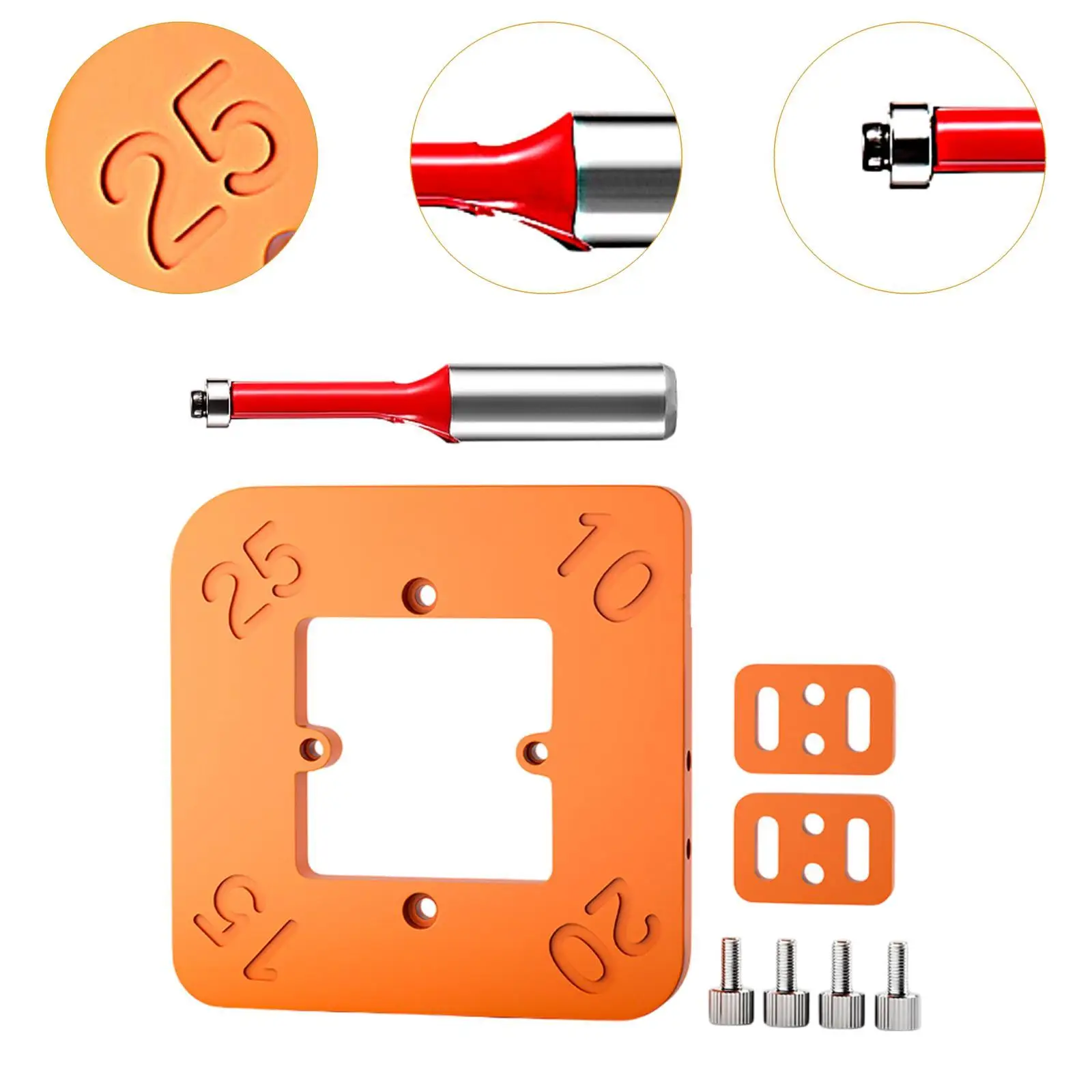 Radius sudut Jig pertukangan multiguna, alat pemotong profesional portabel dengan pisau pangkas tebal 8mm