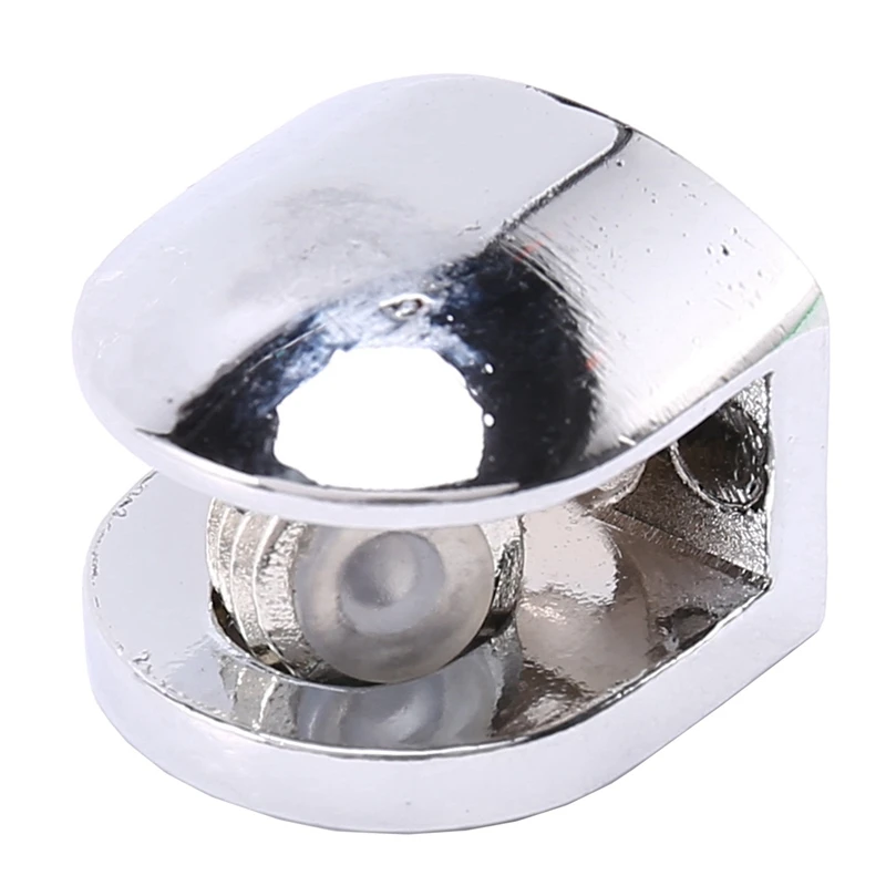 Soportes de vidrio de LICE-12Pcs, Clip de vidrio ajustable de aleación de Zinc, soporte de abrazadera para estante, soporte de montaje trasero plano para pasamanos de escalera