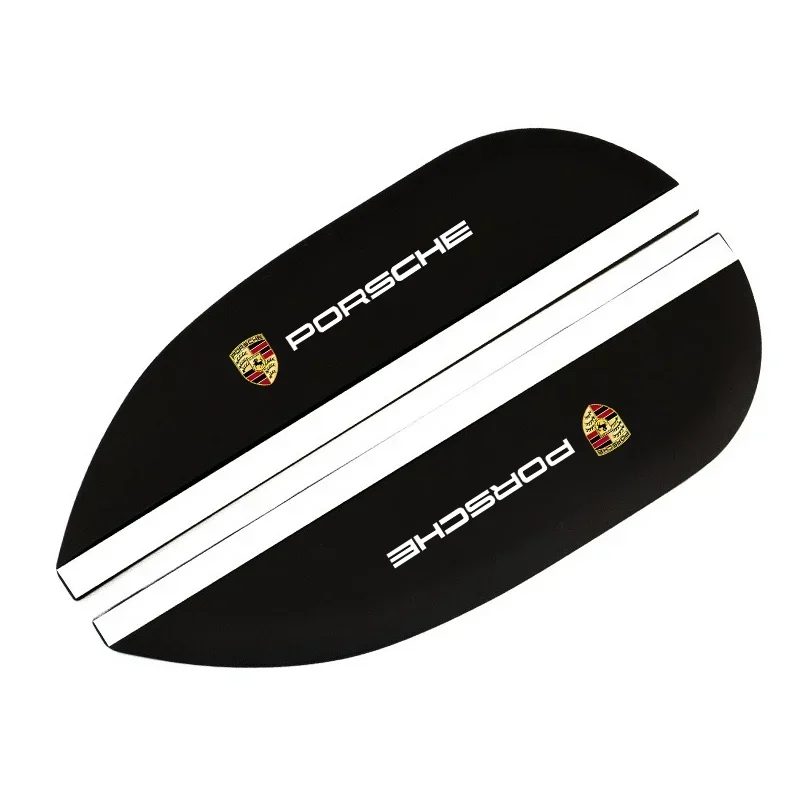 2pc espelho retrovisor do carro chuva sobrancelha invertendo espelho escudo de chuva para porsche 911 cayenne macan carrera 928 968 panamera boxster