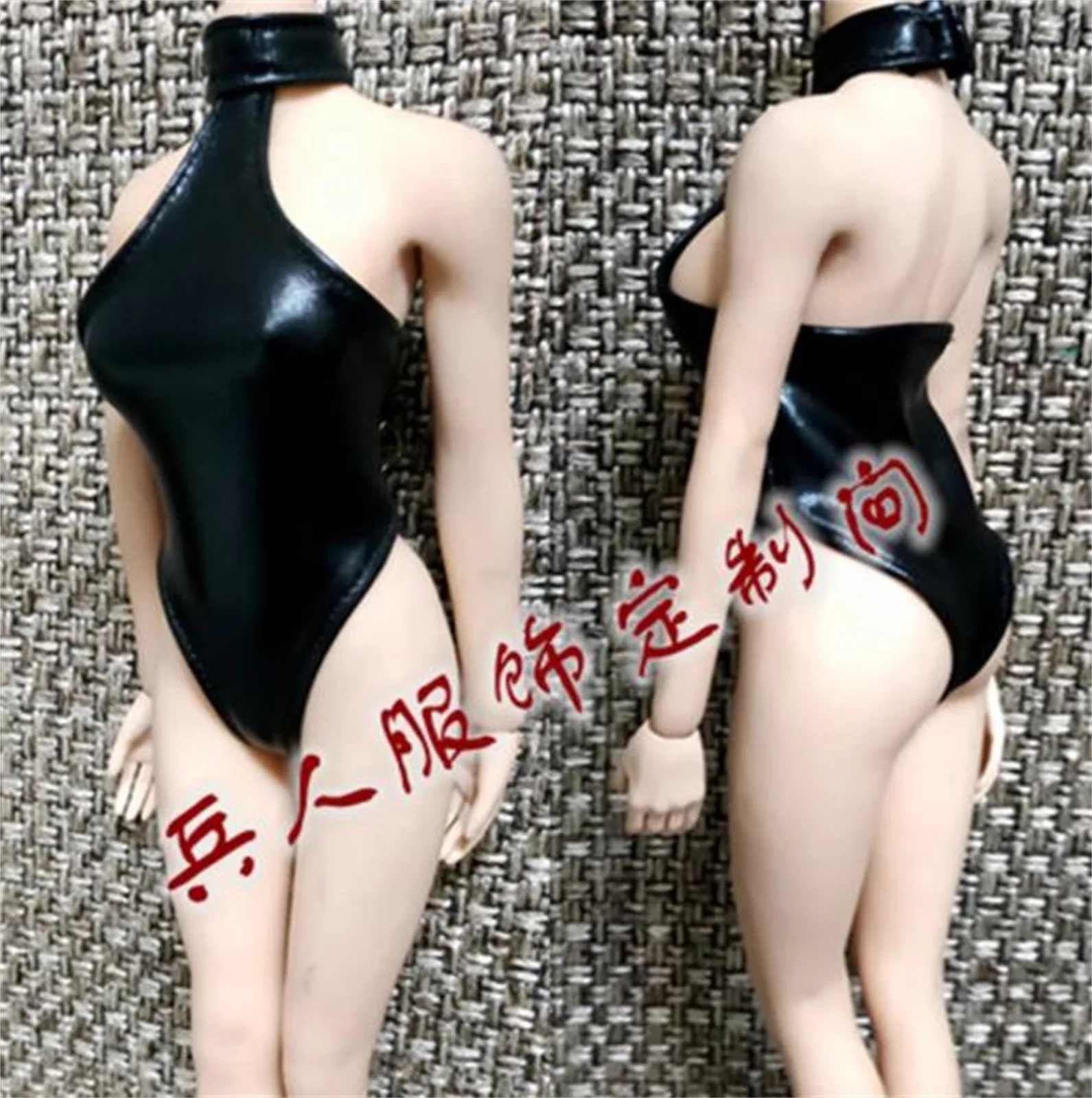 1:6 Zwart badpak bodysuit jurk vrouwelijke kleding model Voor 12 "figu Figuur speelgoed Soldaat Kleding Model Fit 12'' Action Figure Body