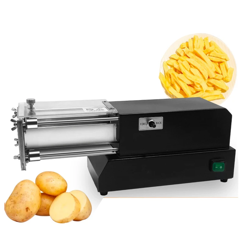 Electric Vegetable Cutter with 3 Blades Potato Chips Making Machine for Potato Carrot Stainless Steel Vegetable Cutting Machine