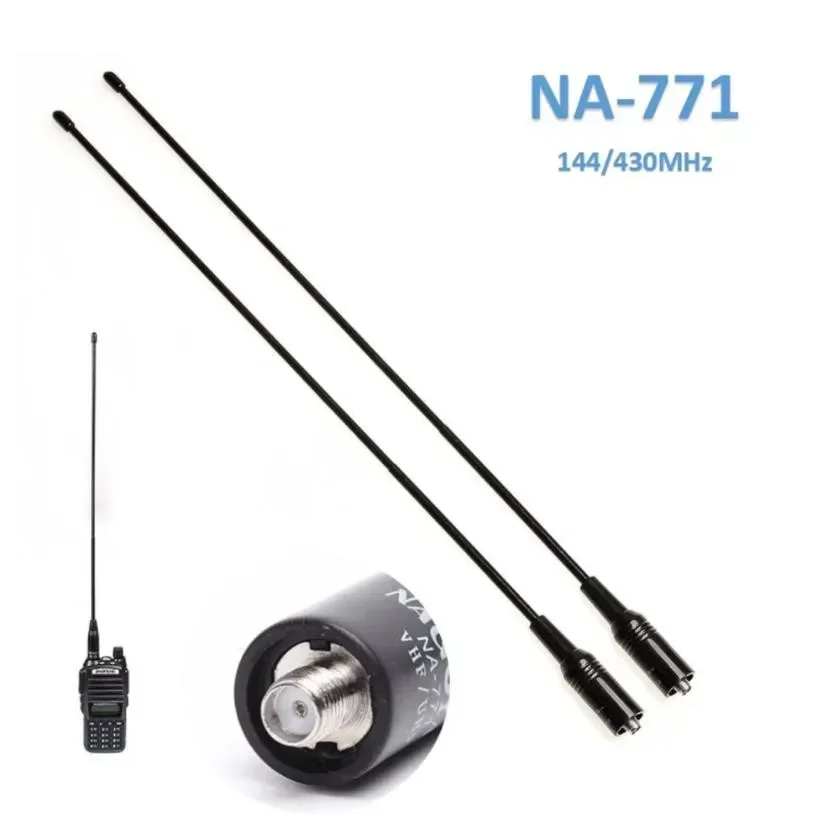 

2Pcs For Baofeng UV5R UV-82 Band ANTENNA 144/430MHz Dual NA771 SMA Female 10W Handheld Radio Dual-band Antenna