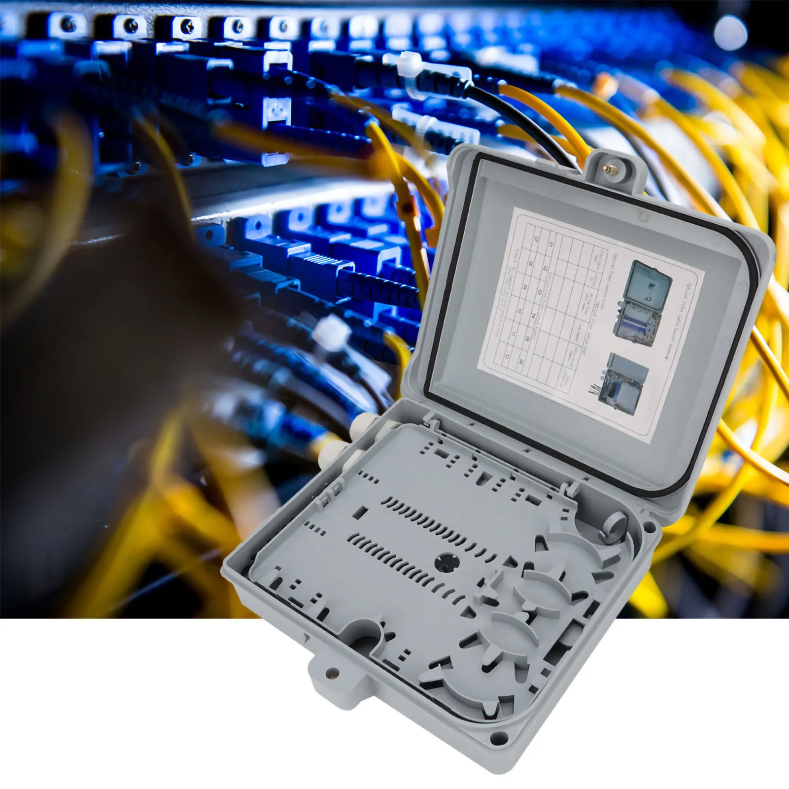 Optic Splice Tray Optic Terminal Box Optical Terminal Box 12 FTTH Optic Distribution Enclosure IP65